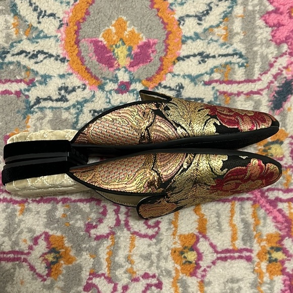 Birdies Phoebe Floral Jacquard Embroidered Floral Slip On Mules New Size 8 - Picture 11 of 13